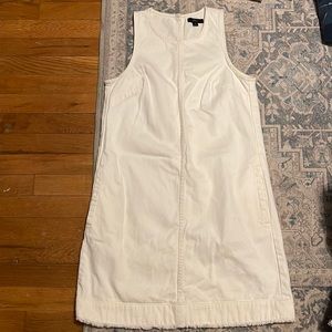 J.Crew Denim Shift Dress in White Wash | Size: 2